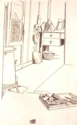 Writing Room in the Prisoner of War Camp Mühling